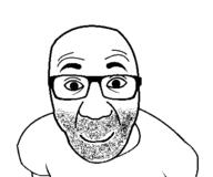 arm closed_mouth clothes glasses looking_at_you smile soyjak stubble template tshirt variant:el_perro_rabioso // 427x356 // 8.5KB