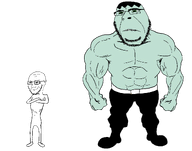 abs belt biceps clothes crossed_arms full_body glasses green_eyes green_skin hair meta:namefags muscles muscular_male remastered series:iswearimgoingto smug stubble subvariant:hornyson subvariant:soyak_(smug) template transparent_background traps trevor_(user) triceps variant:cobson variant:soyak // 1152x905 // 20.7KB