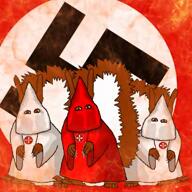 animated fire ku_klux_klan nazism sound squirrel subvariant:feralsquirrel swastika tail variant:feraljak // 360x360, 35.5s // 2.8MB