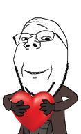 Anonimos(namefag) fallout fallout_new_vegas glasses heart holding_heart holding_object ncr ncr_ranger_(fallout) new_california_republic ranger ranger_(fallout) smile variant:gapejak // 1692x2782 // 302.6KB