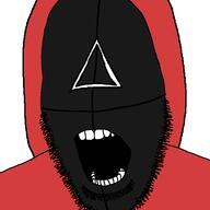 clothes mask open_mouth soyjak squid_game stubble variant:cobson // 721x720 // 29.5KB