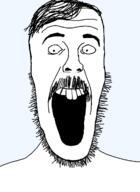 buck_teeth hair mr_beast mustache open_mouth soyjak stubble variant:beastjak // 878x1200 // 33.7KB