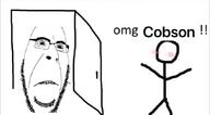 are_you_winning_son biting_lip closed_mouth door glasses soyjak stickman stubble subvariant:hornyson text variant:cobson // 850x471 // 45.5KB