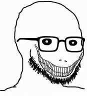 bald beard big_mouth blackpill blackpilled glasses le_scary_face scary sharp_teeth subvariant:coolsigma talking variant:soyak video // 1080x1186, 10s // 604.9KB