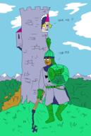 crusader female helmut knight mace princess rapunzel roastie shield tower variant:chudjak // 657x979 // 33.8KB