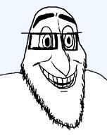 beard cool dude dudeman eyebrows glasses happy man neck open_mouth variant:xooldude // 523x659 // 13.5KB