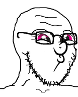 awesome bald glasses looking_to_the_right my_little_pony nas:leebait purple_eyes rainbow_dash snout stubble variant:soyak // 644x800 // 27.8KB