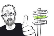 beard glasses hair smile thumbs_up // 1800x1200 // 585.5KB