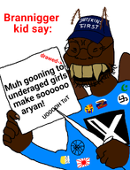 america_first antenna branigger brown_skin cockroach cunny flag:japan flag:japanese_empire flag:russia flag:vatican_city islam loli roach rw_twitter sonnenrad swastika variant:soykio_kid xitter xitter_pedo yellow_teeth 😭 // 989x1293 // 182.8KB