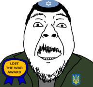 award awards israel russia russia_ukraine_war soyjak ukraine variant:bernd volodymyr_zelenskyy // 1200x1125 // 85.8KB