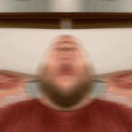 2019 3dgifmaker animated beard closed_mouth clothes distorted ext=gif fat fat_duel glasses irl open_mouth red_tshirt schizo soyboy subvariant:fatjak_irl tshirt variant:fatjak // 250x250 // 537.7KB