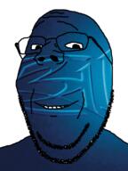 closed_mouth glasses meta:tagme smile soyjak stubble subvariant:wholesome_soyjak variant:gapejak // 600x800 // 266.6KB