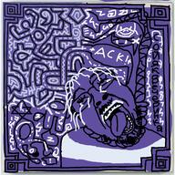 ack among_us antialiased crying cyrillic_text hanging keith_haring open_mouth painting rope speech_bubble star_of_david stubble tranny unfinished_painting_(keith_haring) variant:bernd video_game // 1280x1280 // 401.2KB