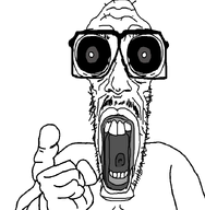 1soyjaks pointing transparent_background variant:mentaljak variant:soyjak_neo // 686x700 // 99.6KB