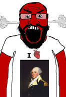 angry balding beard clothes glasses hair heart i_love open_mouth red_skin soyjak subvariant:science_lover thomas_mifflin tshirt variant:markiplier_soyjak // 2819x4096 // 784.4KB