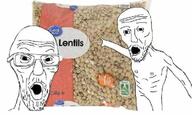 2soyjaks arm glasses hand irl_background lentil looking_at_you mustache nipple open_mouth pointing skinny soyjak starving stubble variant:two_pointing_soyjaks // 680x406 // 55.6KB