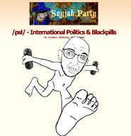 balding barefoot blackpill closed_mouth foot full_body glasses grumpy hand incel nabbv_(namefag) naruto_run neutral nude pol_(soyjak_party) psl run running soyjak_party stubble variant:chudjak variant:cuckjeet wizard // 946x984 // 159.2KB