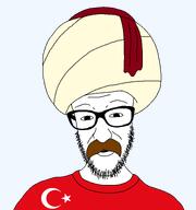 beard clothes flag:turkiye gemeraldiest_comments_section💎💎💎enter_as_you_please💎💎💎 glasses hair looking_at_you mustache smile soyjak transparent_background turban turk turkiye variant:jimmy_numale // 1440x1536 // 56.4KB