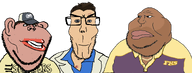 blue_shirt clothes coach ellis l4d2 left_4_dead_(series) left_4_dead_2 nick subvariant:euroaryan subvariant:impish_ameriaryan suit trio variant:meximutt video_game yellow_shirt // 2162x824 // 280.5KB