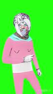 ai_generated blood bloodshot_eyes clothes crying flag full_body glasses goopie goopiedance green_screen gyatt4gyatt gynaecomastia hair hand hanging leg mustache neovagina nigger_babble open_mouth purple_hair rap rope soyjak stubble suicide template tongue tranny variant:bernd video viggle yellow_teeth // 576x1024, 14.2s // 4.0MB