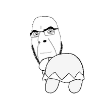 animated anime cirno closed_mouth dance fumo glasses smile soyjak stubble touhou twerk variant:cobson video_game // 340x340 // 42.1KB