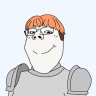 armor d'arce fear_and_hunger ginger orange_hair soyjak subvariant:gapejak_female transparent_background variant:gapejak // 2500x2500 // 702.2KB