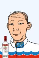 1864 alcohol anchor bottle closed_mouth clothes ear flag flag:leningrad_oblast hair key leningrad_oblast neutral russia smirnoff soyjak text track_suit transparent transparent_background variant:kuzjak vodka white_skin // 810x1192 // 145.5KB