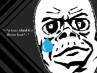 angry baby closed_mouth crying deformed frown lips mustache soyjak subvariant:jacobson tear text variant:a24_slowburn_soyjak // 843x632 // 219.7KB