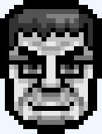 five_nights_at_cobson's furrowed_brows glasses hair icon pixel_art smile transparent_background variant:chudjak white_skin // 211x278 // 6.9KB