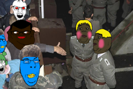 4chan 4cuck acne angry anime antenna arm bald beak berlin_wall black_skin blue_skin blush border border_guard brown_eyes brown_hair brown_skin closed_mouth clothes ear east_germany eyebrows eyelashes fat green_eyes green_hair hair hand handshake looking_at_you looking_to_the_left looking_to_the_right multiple_soyjaks mustache nate nose nusoi nusoicaca open_mouth orange_eyes red_lips reddit redditard smile smug snoo stubble subvariant:alicia_side subvariant:branigger subvariant:hunky_twink_sex_machine subvariant:nucob teeth twitter uniform variant:alicia variant:brandon variant:cobson variant:el_perro_rabioso variant:feraljak variant:smugjak wall white_skin x xitter yellow_hair yotsoyba zoomer zoomer_hair // 1080x722 // 854.0KB