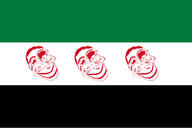 bloodshot_eyes crying distorted flag flag:syria_opposition glasses hair hitler_mustache looking_at_you mustache red_eyes red_lips series:jartyflag soyjak subvariant:chudjak_front subvariant:jartycuck syria trend:jartycuck trend:slopjak variant:chudjak water // 1125x750 // 92.9KB
