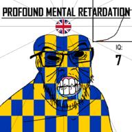 angry bald bell_curve black_eyes black_hole black_sclera british clenched_teeth closed_mouth country cracked_teeth drool ear england flag flag:surrey flag:united_kingdom glasses hair iq iq_bell_curve mustache nightmare_fuel no_pupils profound_mental_retardation retard soyjak stubble surrey text united_kingdom variant:feraljak wrinkles // 1024x1024 // 51.5KB