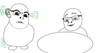2soyjaks baby biting_lip blue_eyes closed_mouth ear fume happy meta:tagme open_mouth red_eyes soyjak stinky subvariant:baby_cobson subvariant:blobson subvariant:hornyson subvariant:nucob table variant:cobson yellow_hair // 2100x1155 // 392.1KB