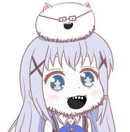 2soyjaks anime blue_eyes blue_hair blush chino_kafuu clothes glasses gochiusa gyate_gyate open_mouth soiboi soyjak stubble variant:soyak white_skin // 630x639 // 85.6KB