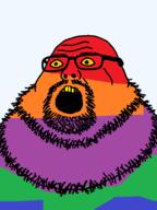 bald colorful fat glasses neckbeard open_eyes open_mouth transparent_background variant:neckbeardjak // 479x640 // 23.0KB