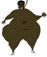 artist:romanian_schizo black_skin bloodshot_eyes fat full_body glasses gynaecomastia hanging holding_object holding_syringe merge nigger noose open_mouth penis roach shoe soyjak stubble swastika syringe tattoo tbp tiny_penis tongue turk turkiye turkroach twp variant:bernd variant:chudjak // 3180x3834 // 355.1KB