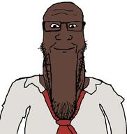 calm left_4_dead_(series) left_4_dead_1 louis red_tie subvariant:longplier variant:markiplier_soyjak white_shirt // 800x845 // 75.0KB