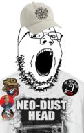 alchemist badge cap clothes conway_the_machine glasses griselda hat logo mach_hommy music open_mouth rap soyjak stubble text variant:gapejak // 493x775 // 294.4KB