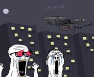 2soyjaks cyrillic_text drone music open_mouth russo_ukrainian_war soyjak stubble subvariant:wewjak text variant:excited_soyjak variant:reaction_soyjak variant:soyak was_wollen_wir_trinken // 1280x1057 // 105.7KB