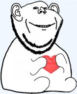 heart not_OC smile smirk soyjak subvariant:impdrink transparent_background variant:impish_soyak_ears // 2549x3117 // 362.1KB