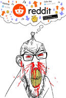 angry blood bloodshot_eyes brainlet clenched_teeth cracked_teeth downvote ear glasses mustache nosebleed reddit reddit_gold reddit_karma reddit_moment redditard small_brain soyjak stubble subvariant:feralrage thought_bubble upvote variant:feraljak vein yellow_teeth // 710x1049 // 367.7KB