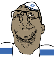 brown_skin closed_mouth clothes glasses hair hat jewish_nose judaism kike kippah series:yehudyakim smug stubble tallit variant:reaction_soyjak // 521x544 // 36.1KB