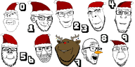animal antler artist:crimsonvoidhydra1488 beard carrot christmas counter deer glasses multiple_soyjaks number reindeer rudolph santa_hat smile smug snowman soyjak subvariant:neutralplier subvariant:soyak_(smug) subvariant:wholesome_soyjak transparent_background variant:a24_slowburn_soyjak variant:bernd variant:cobson variant:el_perro_rabioso variant:esam variant:feraljak variant:gapejak variant:impish_soyak_ears variant:markiplier_soyjak variant:soyak // 1000x500 // 30.2KB