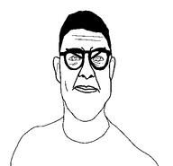 angry closed_mouth glasses hair merge series:fusionjaks soyjak variant:chudjak variant:microplasticsjak // 464x446 // 12.5KB