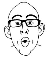 ear glasses open_mouth soyjak template thick_eyebrows variant:nojak // 443x523 // 21.7KB