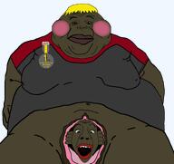 award black_eyes black_skin blond disgusting_pussy explicit fat gaped giving_birth nude nusoicaca obese subvariant:hunky_twink_sex_machine variant:alicia variant:double_trouble variant:meximutt // 2116x2000 // 375.7KB
