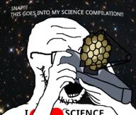 arm compilation glasses hand holding_object i_love open_mouth science soyjak space stubble telescope text variant:soyak // 1000x850 // 856.8KB