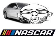 car ear glasses logo nascar objectsoy open_mouth soyjak stubble text thick_eyebrows variant:nojak // 2612x1872 // 974.5KB