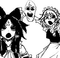 6 666 anime clothes female open_mouth touhou variant:poopson video_game // 598x580 // 59.4KB