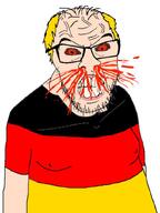 angry bald balding blonde_hair_ fat germany nosebleed variant:feraljak // 618x822 // 72.8KB